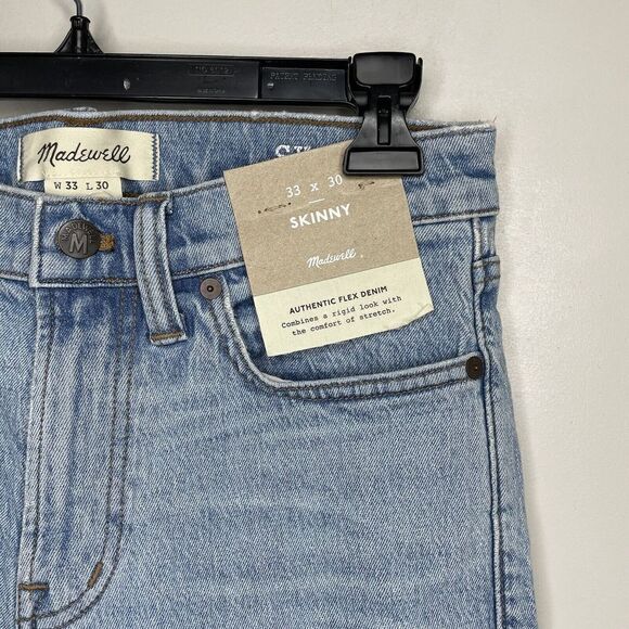 MADWELL Mens Skinny-Fit Flex Denim Jeans NEW Stretch NA989 Actual: 28 x 30 - Picture 3 of 11